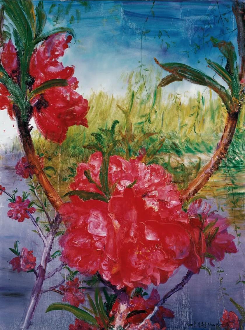 å¨æ¥è½ãæ±åä¸æè±ã200Ã150cm å¸é¢æ²¹ç» 2008.png