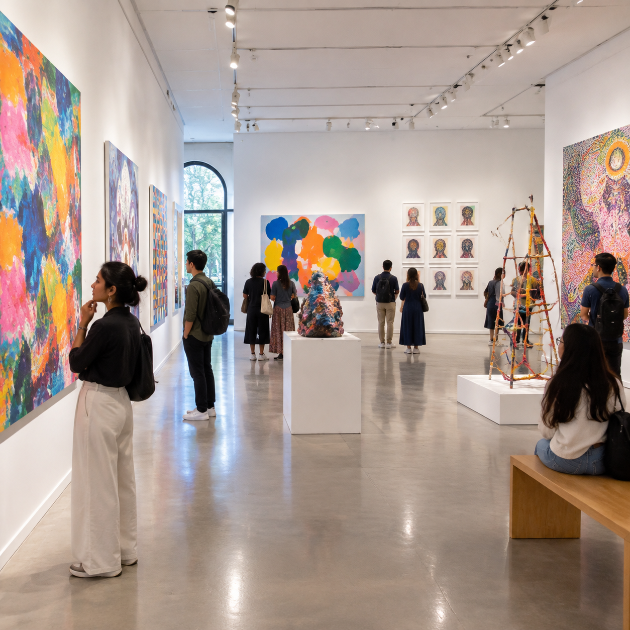 德里艺术展览在法国联盟画廊展出10位神经多样性艺术家