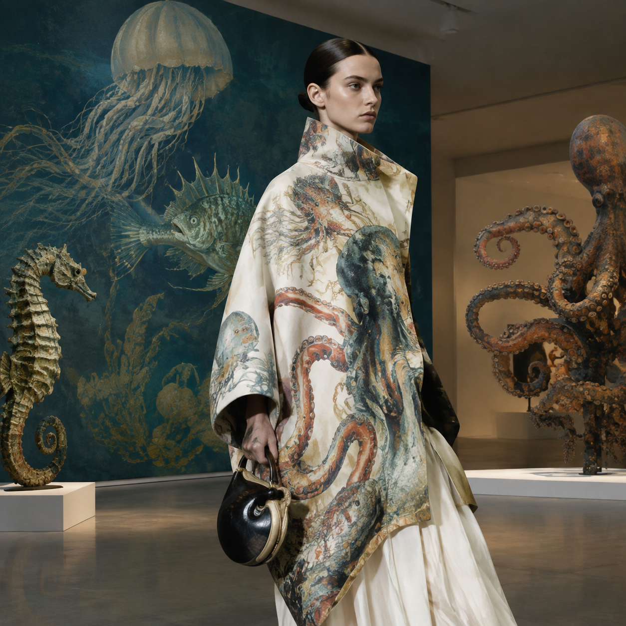 科西玛·冯·博宁的海洋生物进入 Loewe 2026 秋季系列