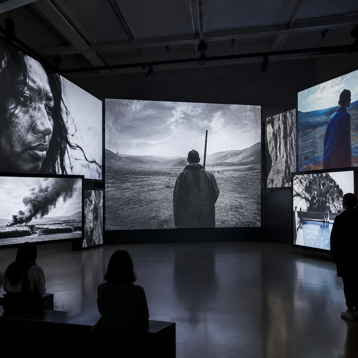 Amar Kanwar 在 Serpentine 首演新多屏作品 The Charcoal Man